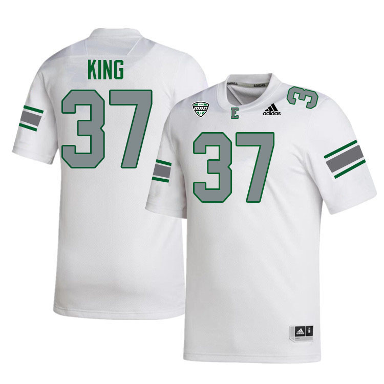 Eastern Michigan Eagles #37 Jay King College Football Jerseys Stitched-White